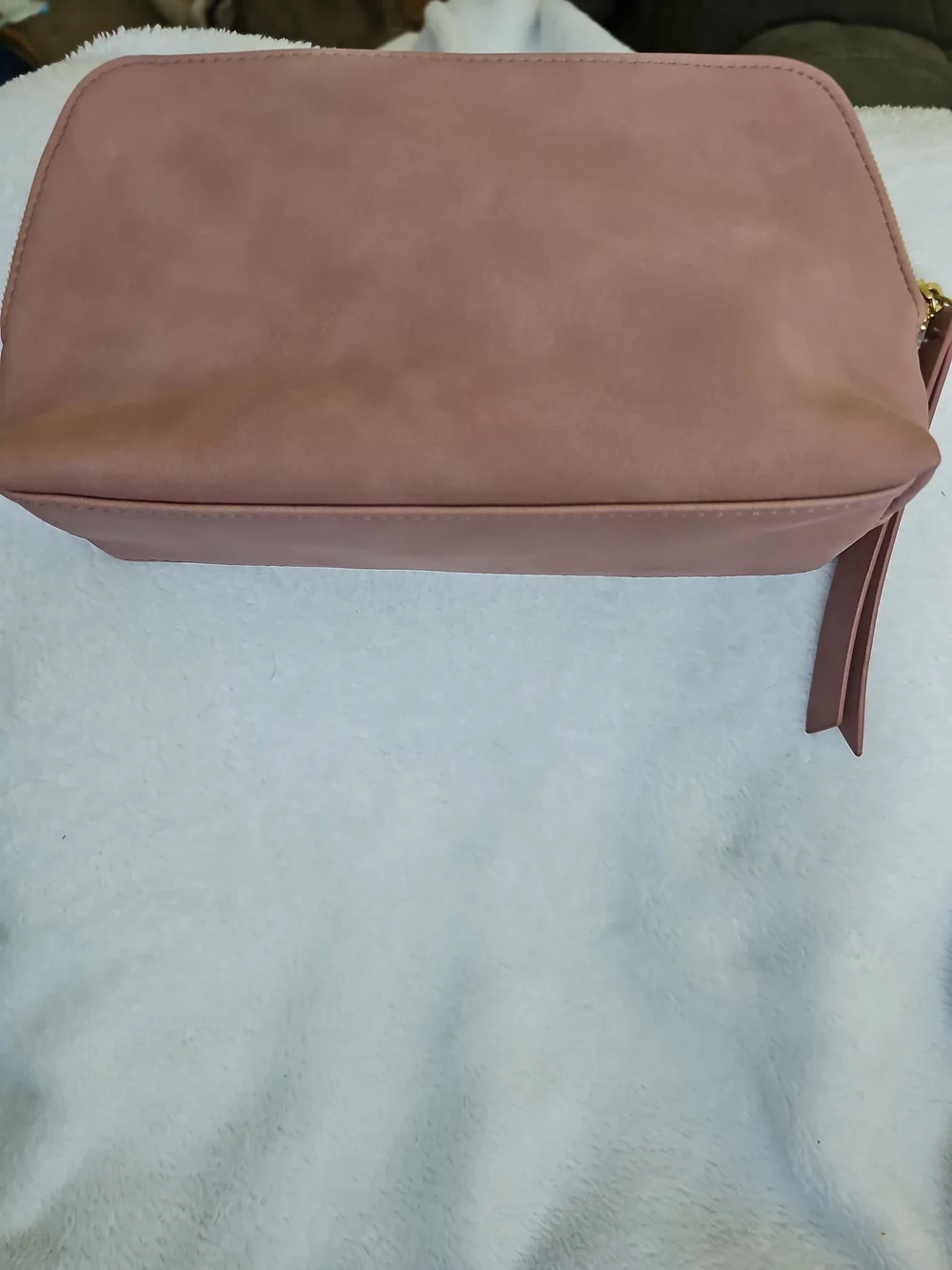 Beauty Expert Blush Pink Makeup Bag Travel Cosmetic Wristlet Pouch